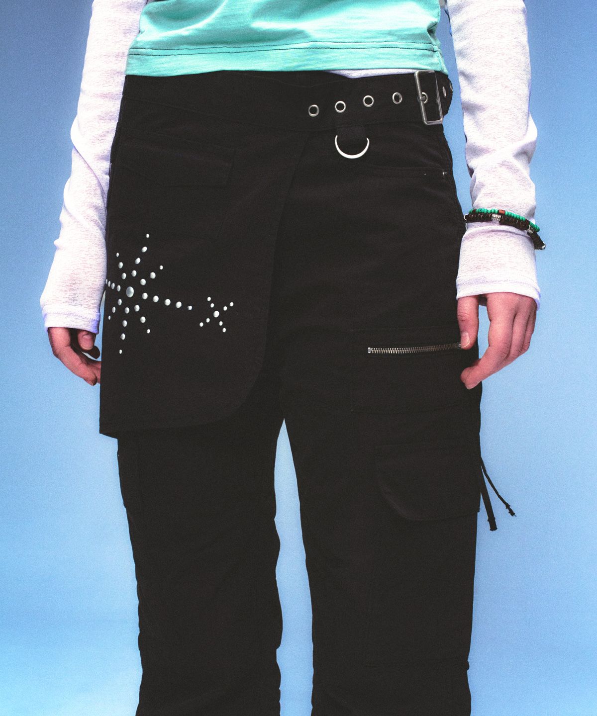 메인부스(MAINBOOTH) Cargo Layered Belt(BLACK)