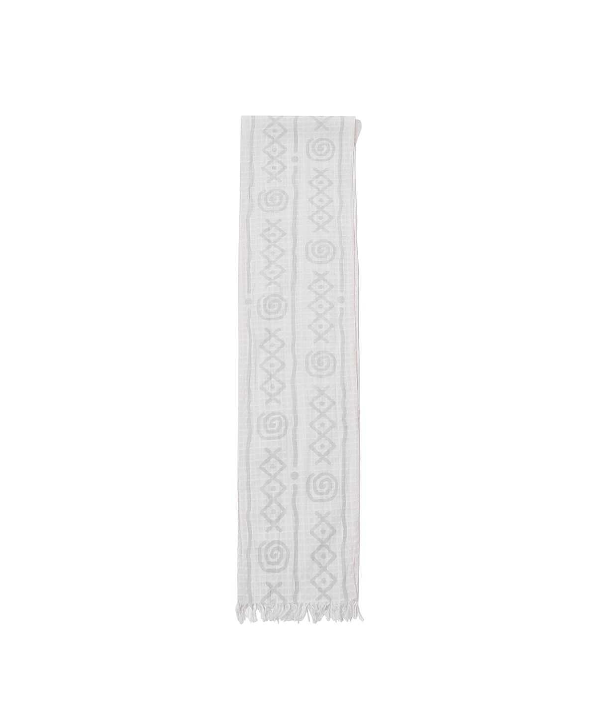 메인부스(MAINBOOTH) Offset Pattern Scarf(IVORY)