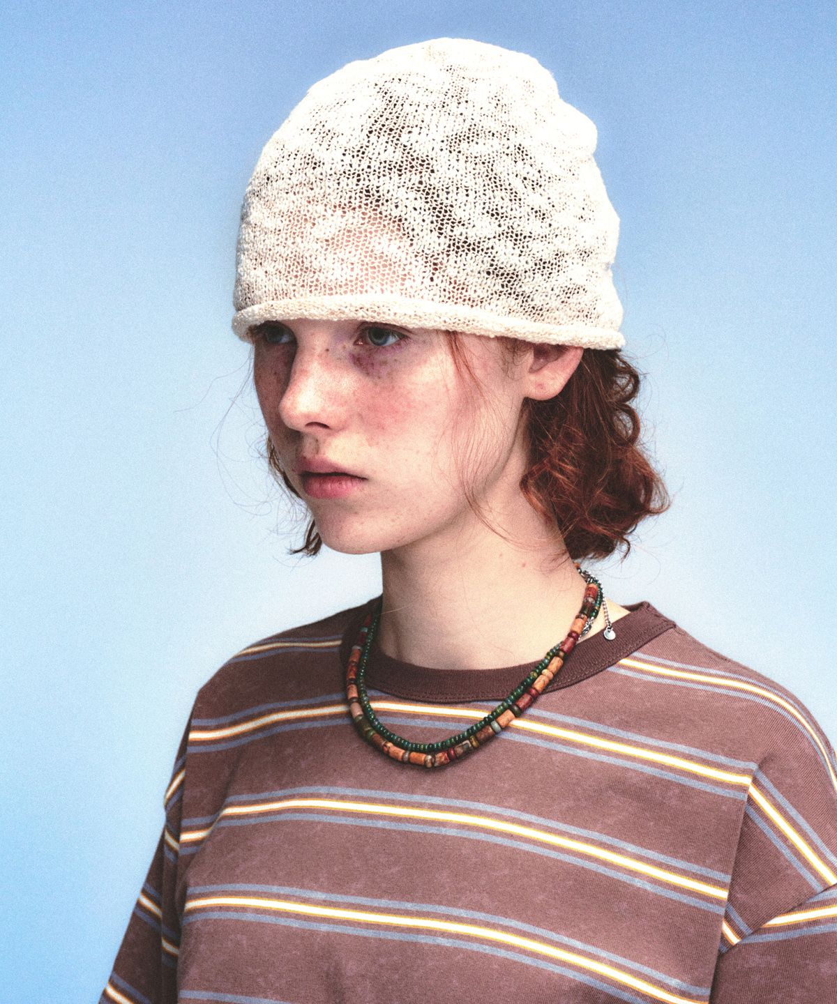 메인부스(MAINBOOTH) Button Turban Beanie(IVORY)