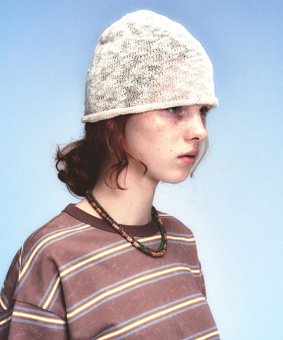 메인부스(MAINBOOTH) Button Turban Beanie(IVORY)
