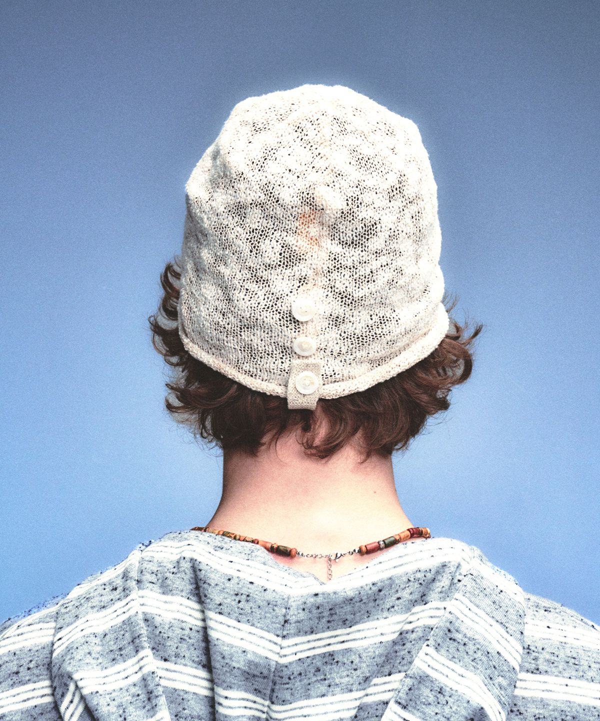메인부스(MAINBOOTH) Button Turban Beanie(IVORY)