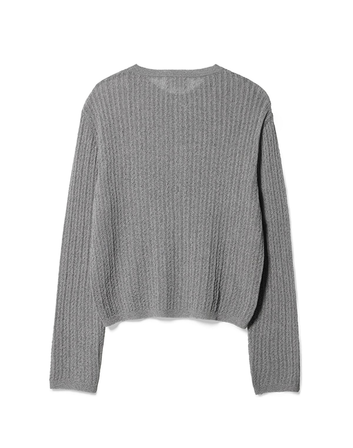 헤지스(HAZZYS) [HIS] 차콜 시어 니트 가디건