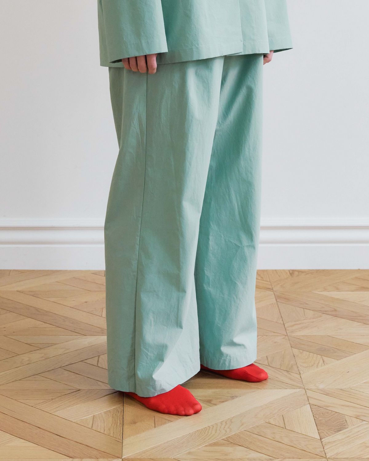 모잉모잉(MOIN MOIN) Long daily pajamas pants, Dawn mint