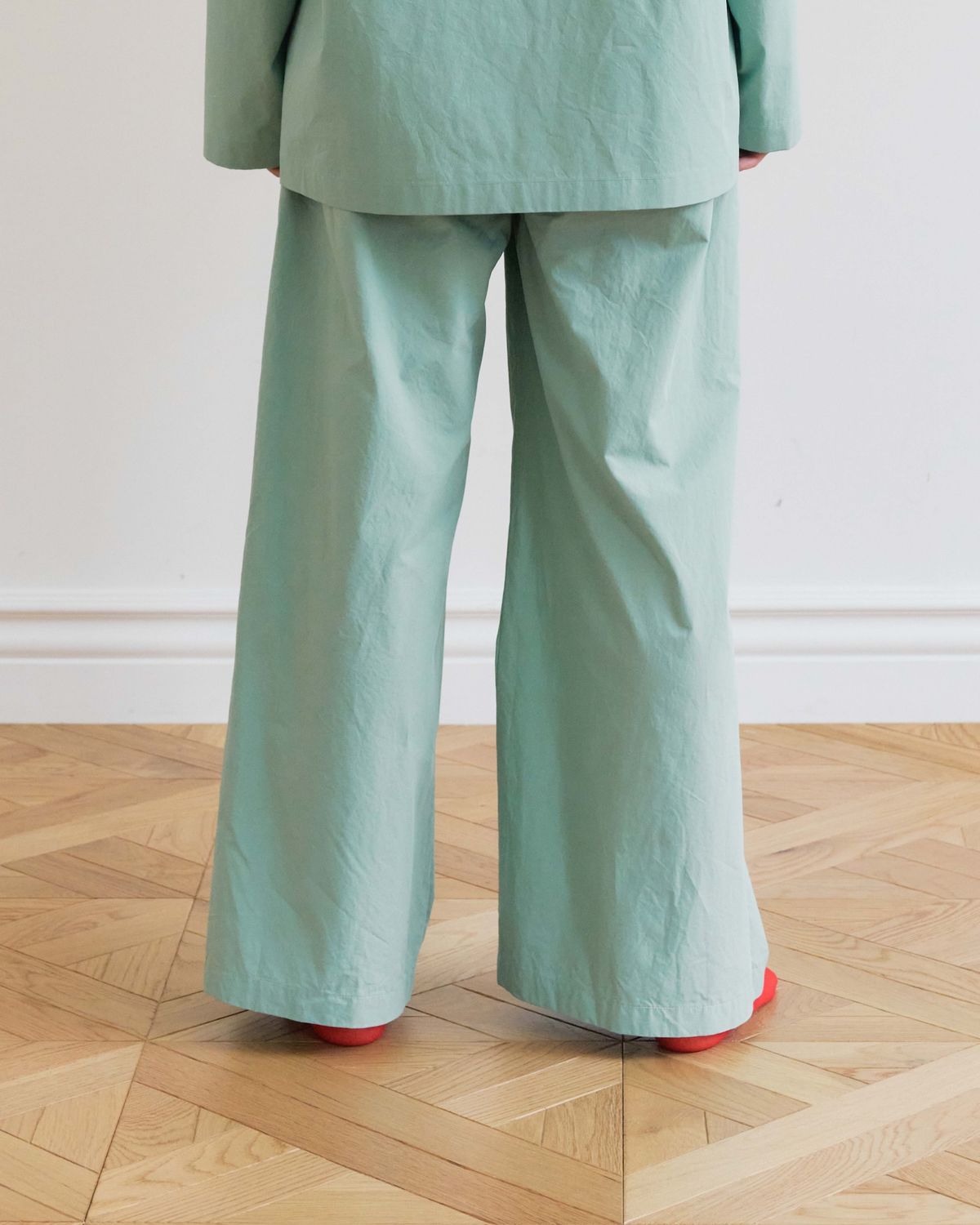 모잉모잉(MOIN MOIN) Long daily pajamas pants, Dawn mint