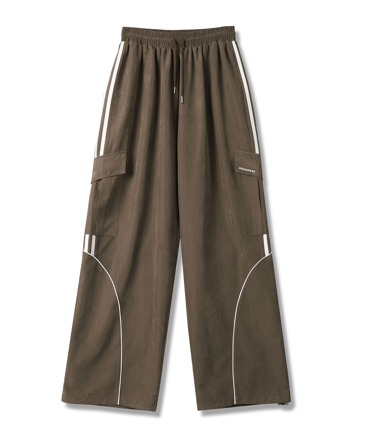 어반드레스(AVANDRESS) [SET] Bliss Crop Hood Zip-up + Unisex Bliss Suede Wide Pants