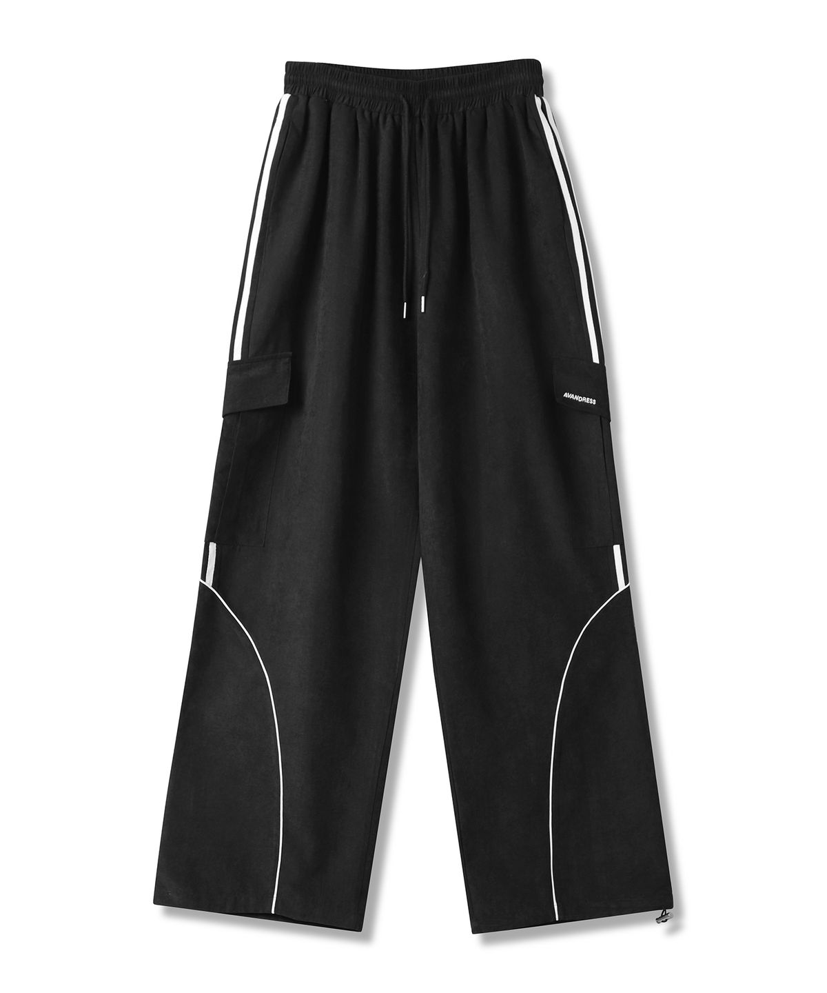 어반드레스(AVANDRESS) [SET] Bliss Crop Hood Zip-up + Unisex Bliss Suede Wide Pants