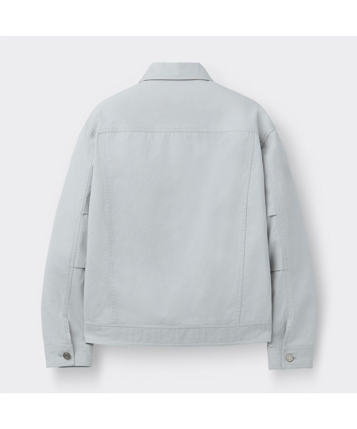 커스텀멜로우(CUSTOMELLOW) Grey Cotton Trucker Jacket C9JAM26121GYL