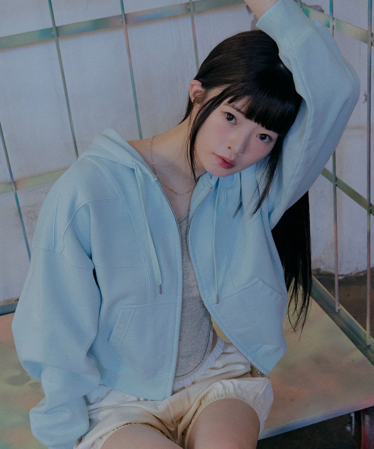 락피쉬웨더웨어(ROCKFISH WEATHERWEAR) SEMI CROPPED ZIP UP HOODIE - 4 colors
