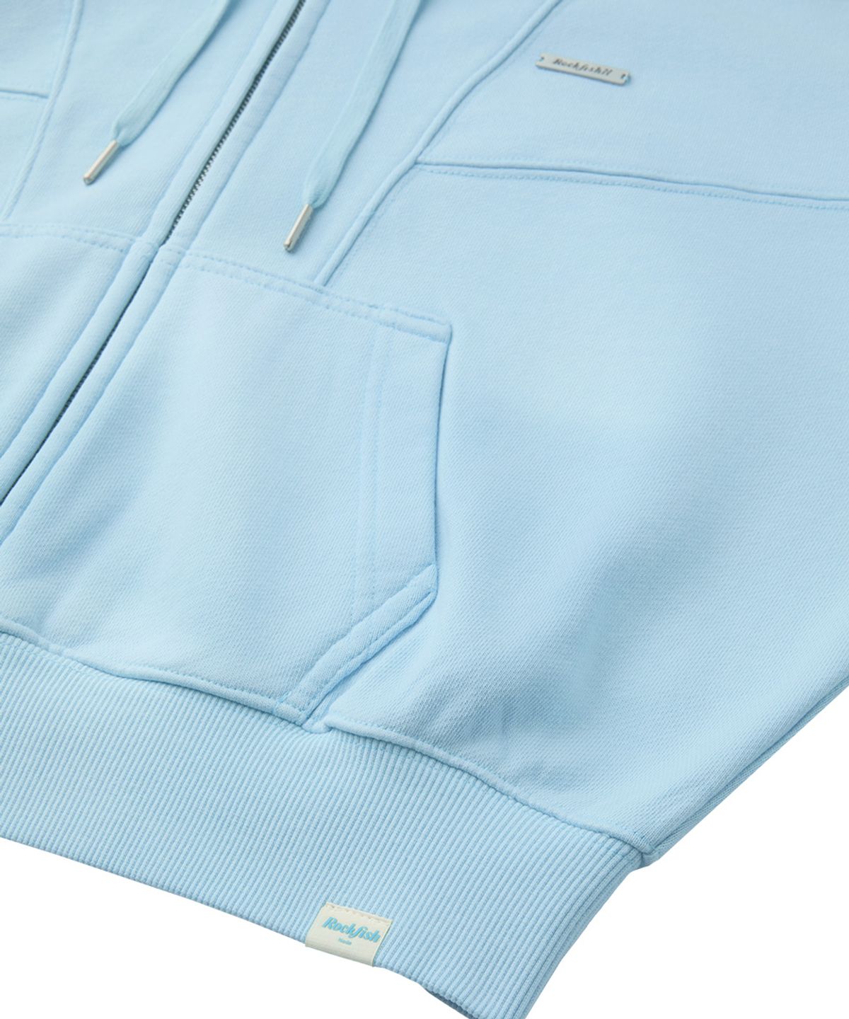 락피쉬웨더웨어(ROCKFISH WEATHERWEAR) SEMI CROPPED ZIP UP HOODIE - 4 colors
