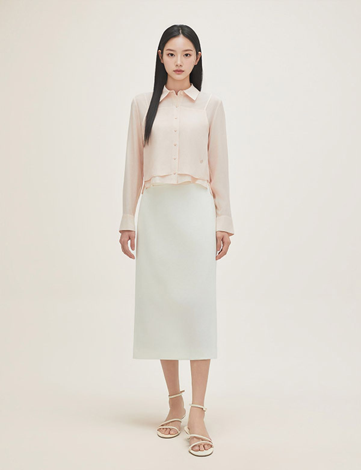 로엠(ROEM) 뷔스티에 레이어드 블라우스 RMBLG24R13
