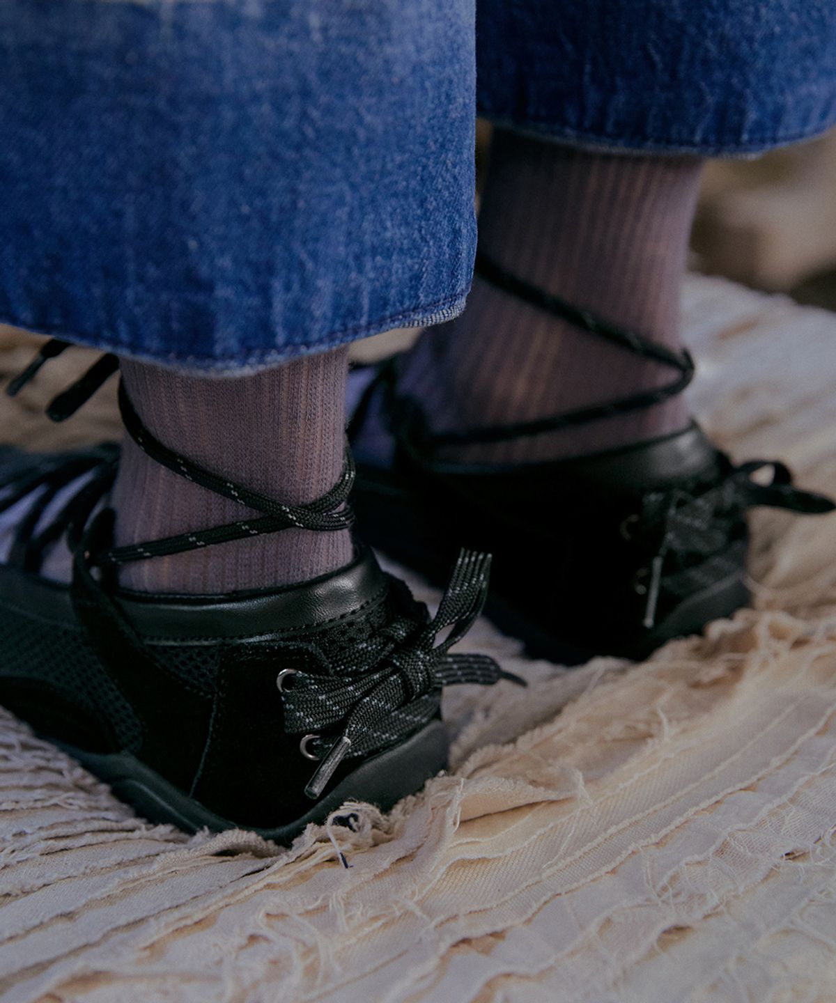 락피쉬웨더웨어(ROCKFISH WEATHERWEAR) NICOLE WEAVING LACEUP SNEAKERS V2 - 4 colors