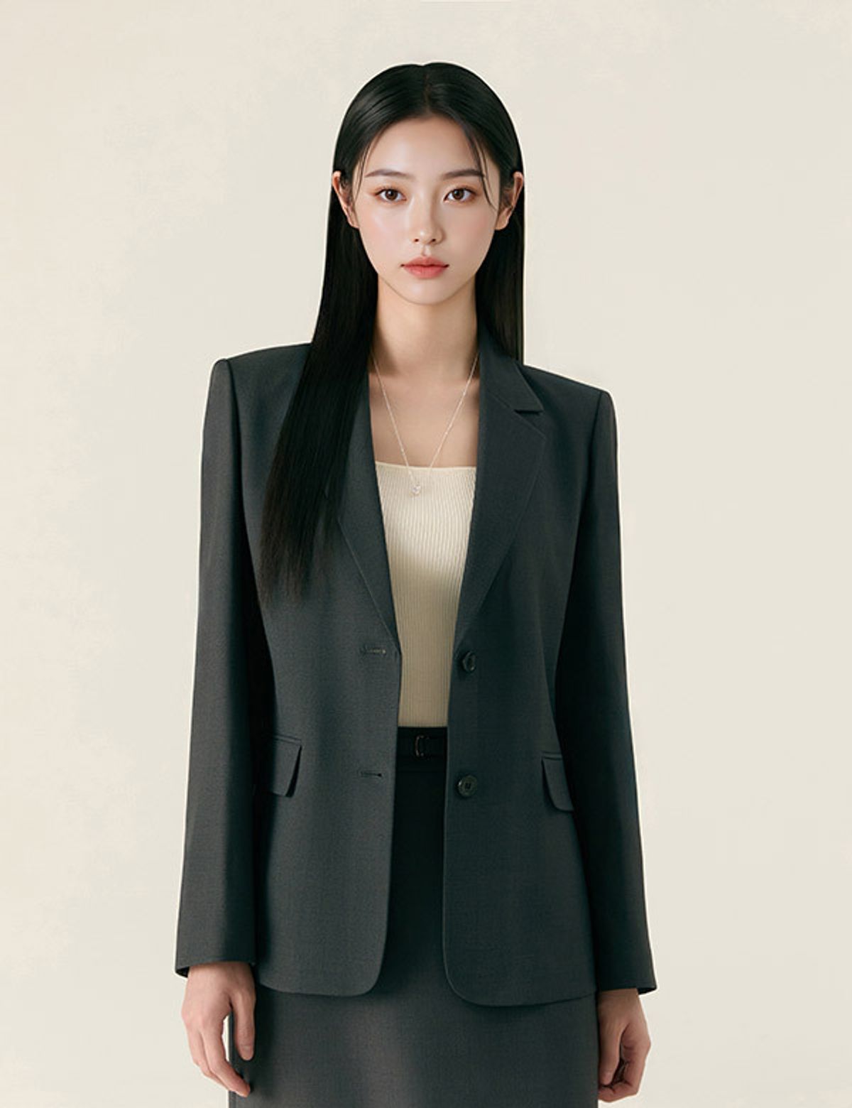 로엠(ROEM) 린넨라이크 긴팔 자켓 RMJKG24R11