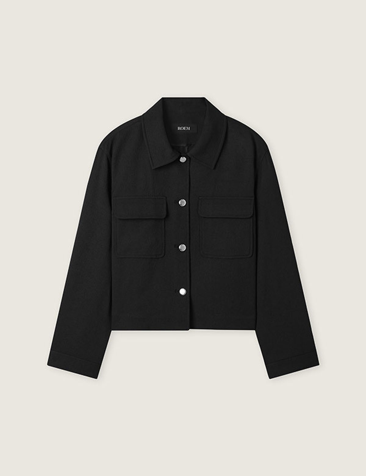 로엠(ROEM) 조직감 셔츠형 자켓 RMJKG24R13