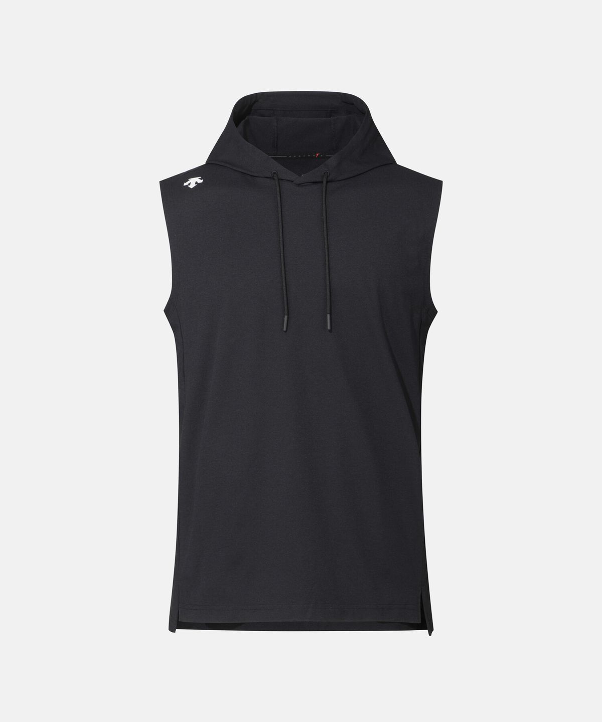 데상트(DESCENTE) 트레이닝 후드 슬리브리스 블랙 SR221TST41