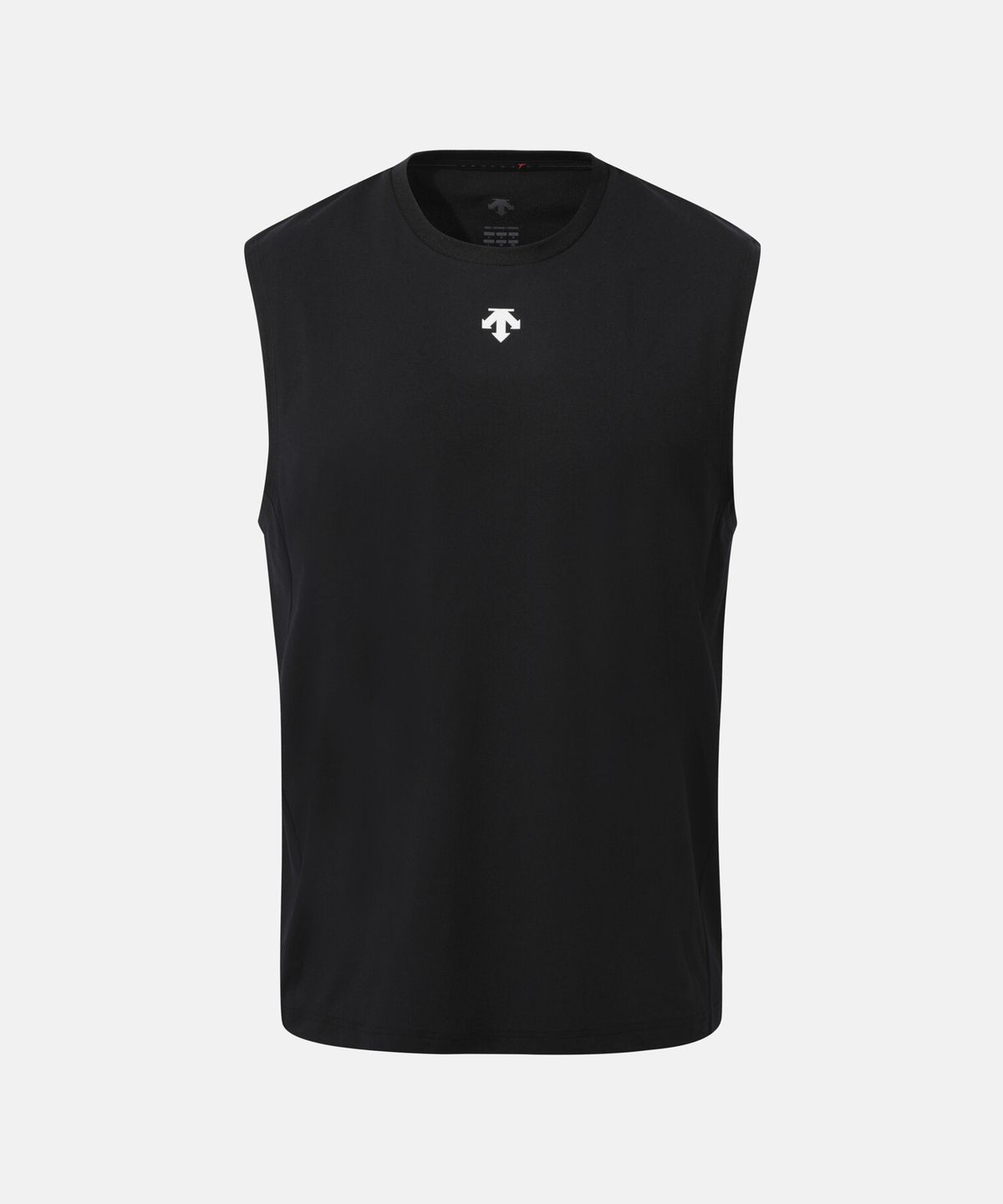 데상트(DESCENTE) 트레이닝 터프라이트 백 그래픽 슬리브리스 블랙 SR221TST42