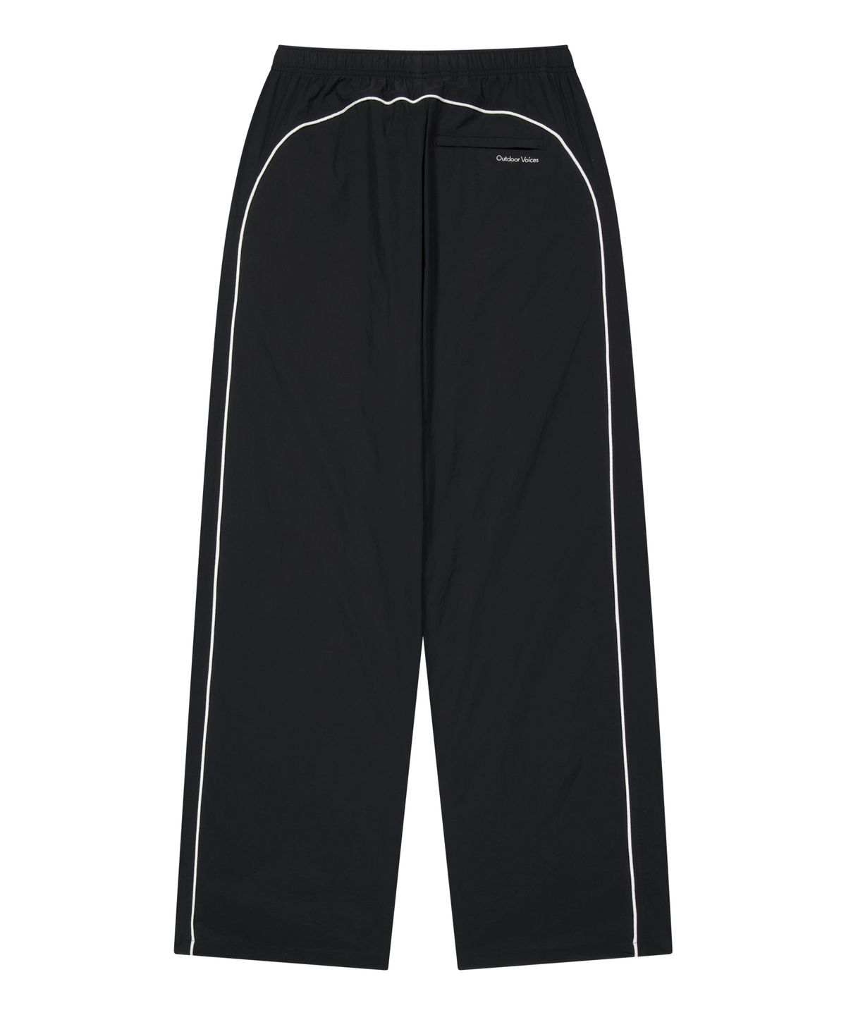 아웃도어 보이스(OUTDOOR VOICES) OV LOGO NYLON TRACK PANTS (BLACK)