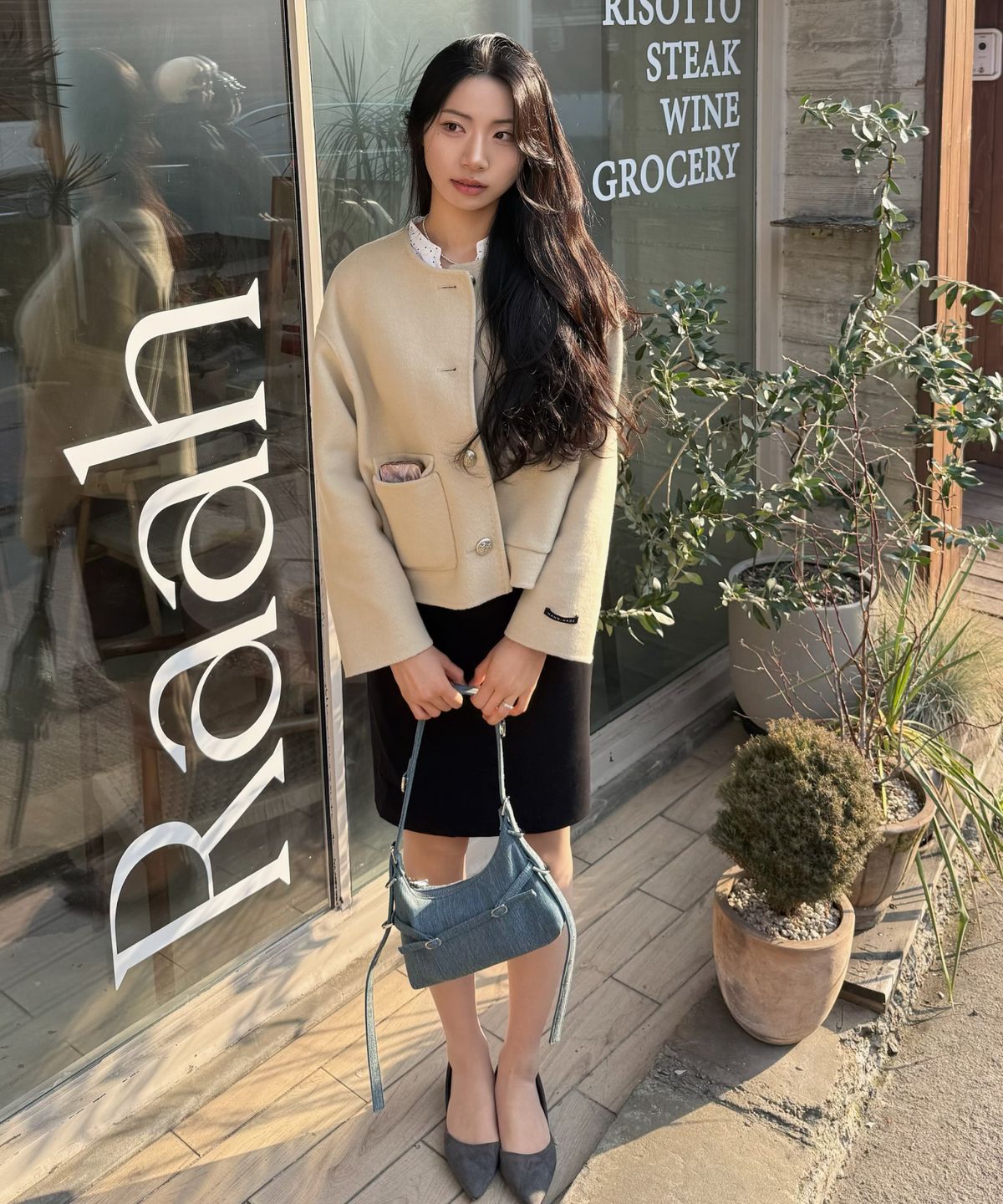 로엠(ROEM) 베이직 셋업 스커트 RMWHG24R01