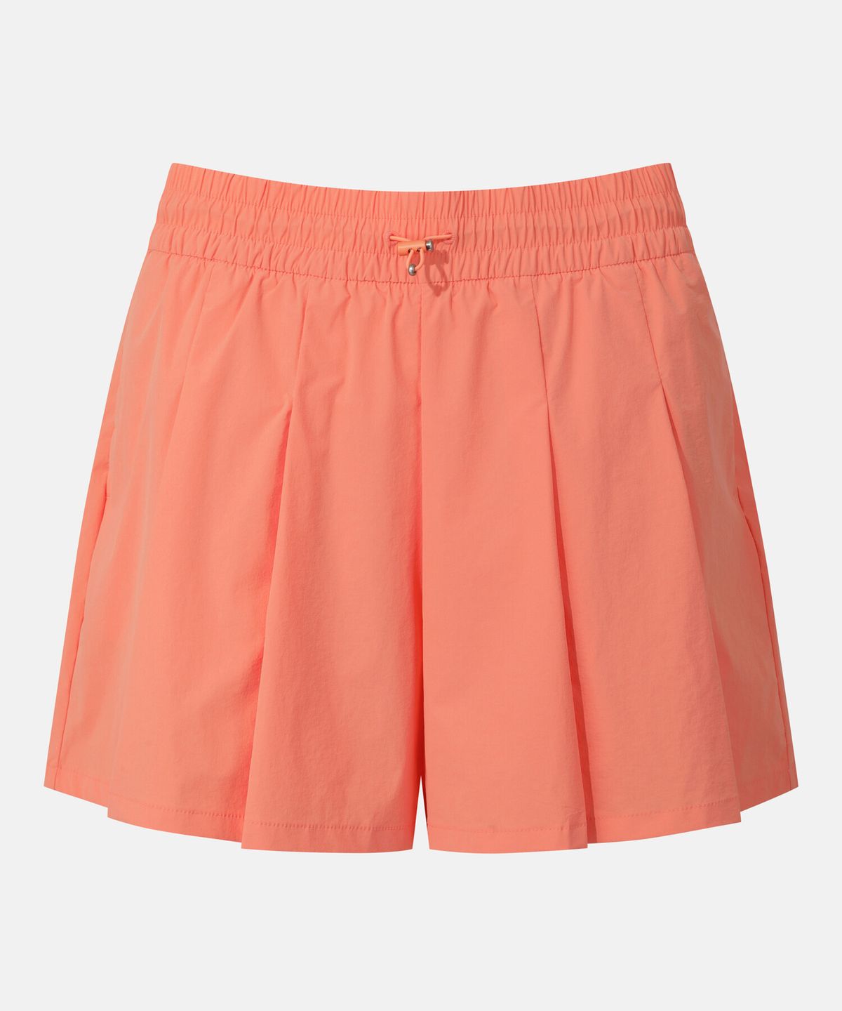 데상트(DESCENTE) 우먼스 4인치 이너 레깅스 웜업 쇼츠 오렌지 SR122PWP31
