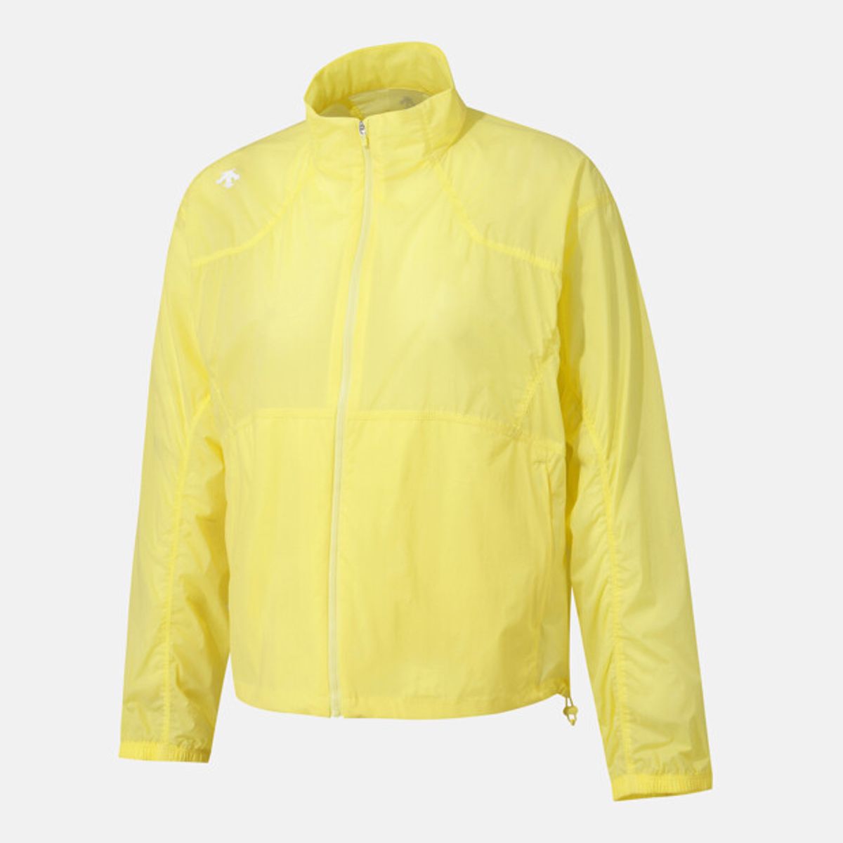 데상트(DESCENTE) 우먼스 경량 홑겹 우븐 자켓 옐로우 SR122PWT31