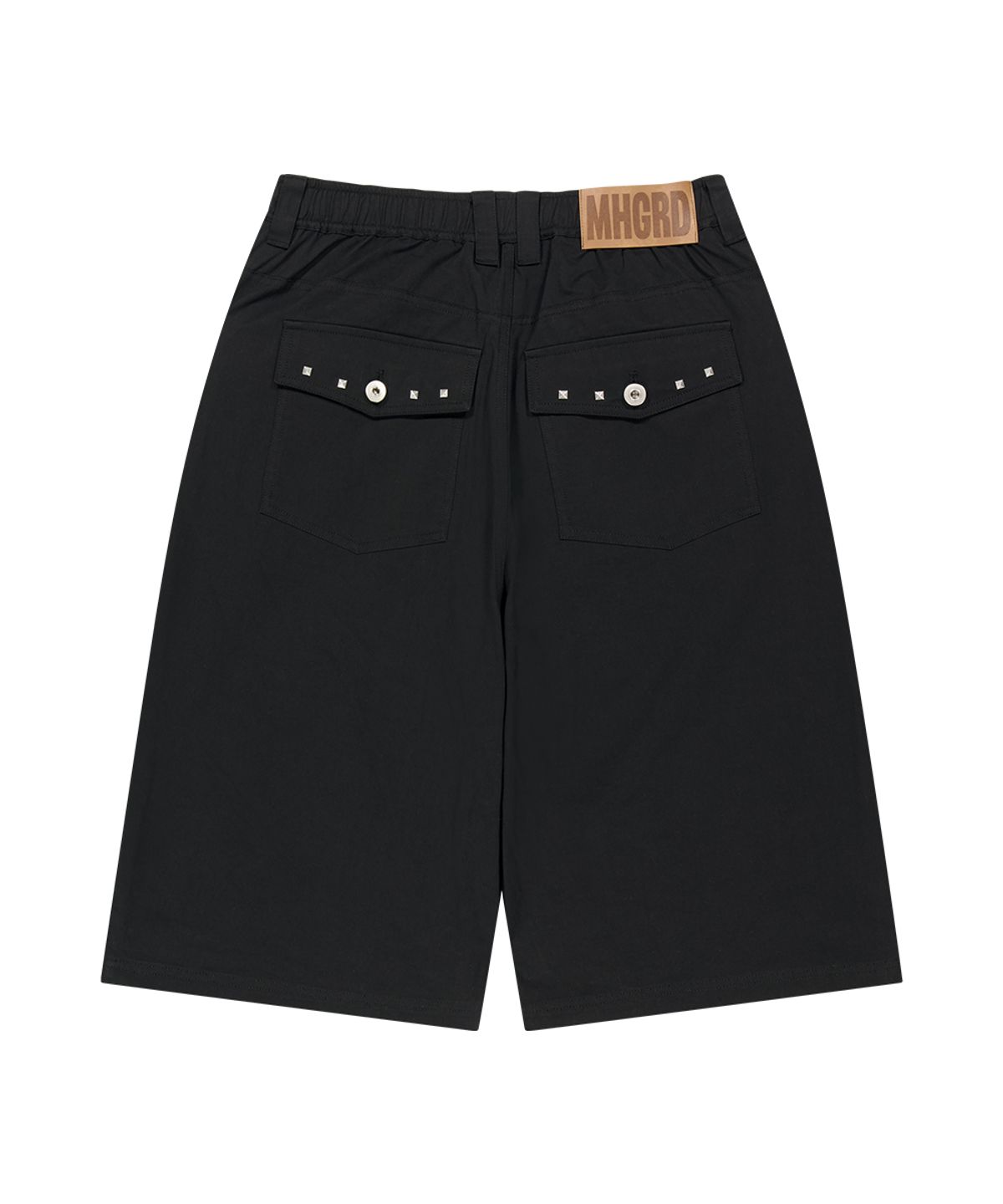 마하그리드(MAHAGRID) CROSS STUD TWILL SHORTS BLACK(MG2GMMPA62A)