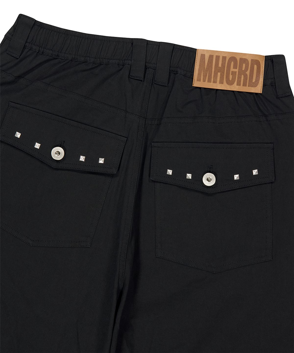 마하그리드(MAHAGRID) CROSS STUD TWILL SHORTS BLACK(MG2GMMPA62A)