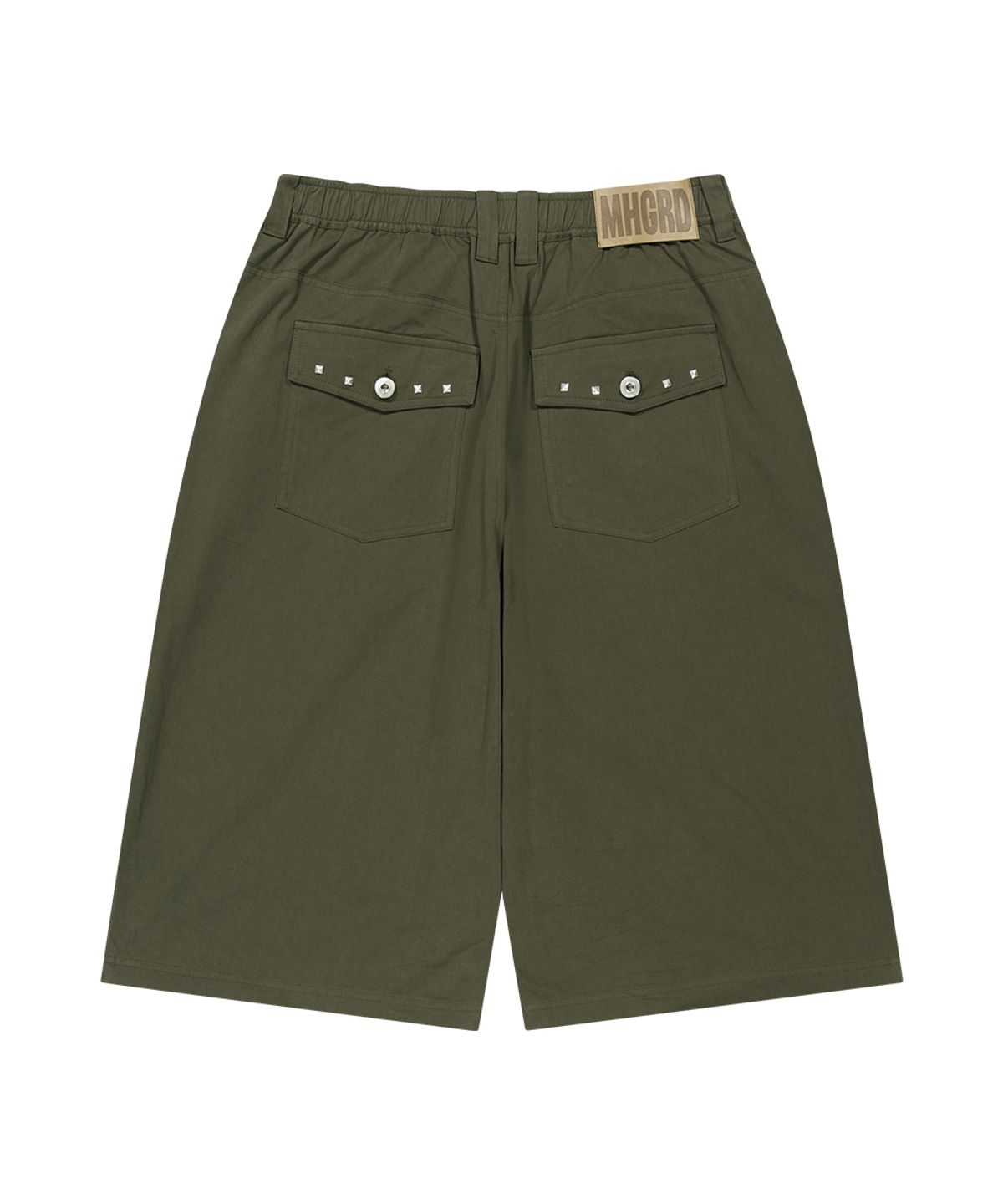 마하그리드(MAHAGRID) CROSS STUD TWILL SHORTS KHAKI(MG2GMMPA62A)