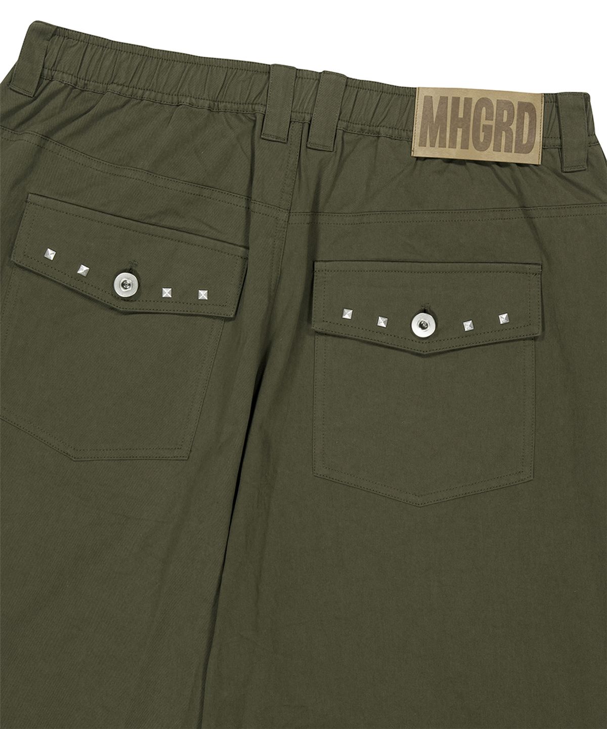 마하그리드(MAHAGRID) CROSS STUD TWILL SHORTS KHAKI(MG2GMMPA62A)