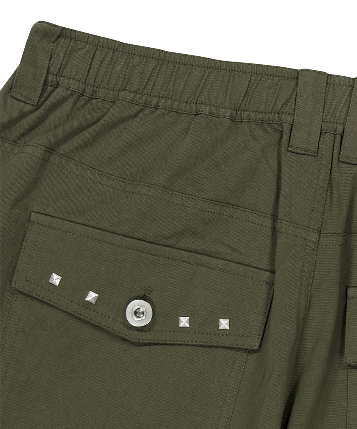 마하그리드(MAHAGRID) CROSS STUD TWILL SHORTS KHAKI(MG2GMMPA62A)