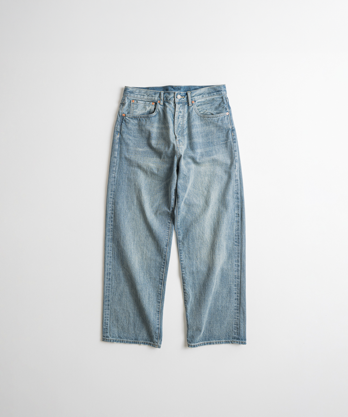 비헤비어(BEHEAVYER) 523L SELVEDGE DENIM PANTS bleached