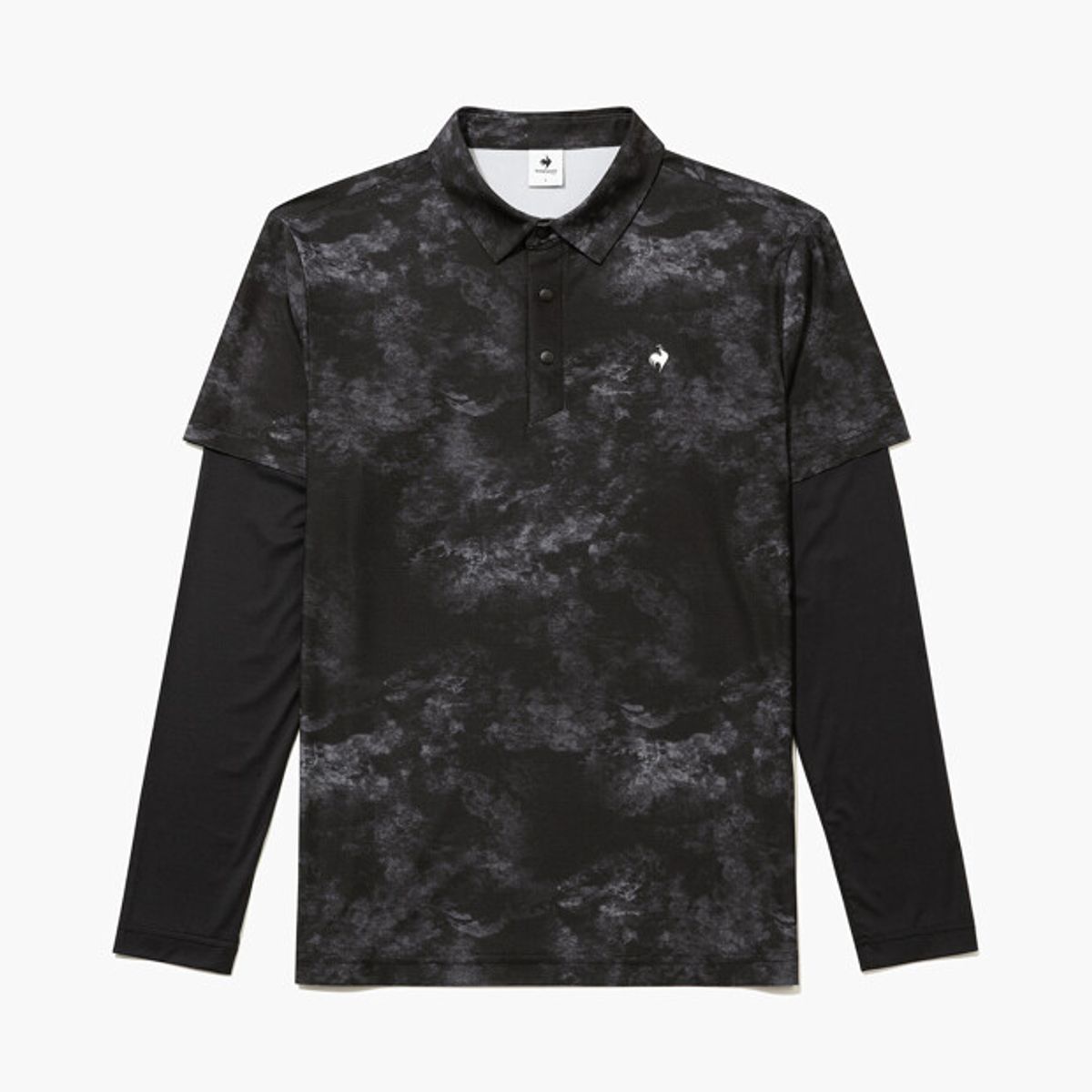 르꼬끄 골프(LECOQ GOLF) 남성 냉감 레이어드 긴팔 티셔츠 _BLCK GR221MTL41