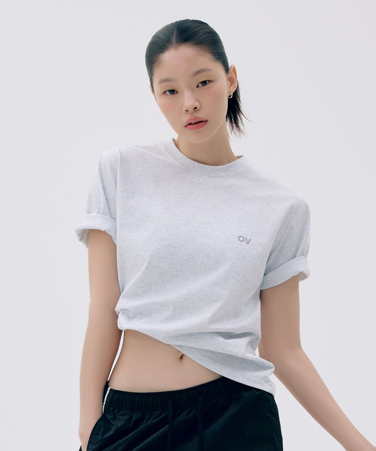 아웃도어 보이스(OUTDOOR VOICES) AirCorePro™ OV ALL ROUND LOGO TEE (WHITE)