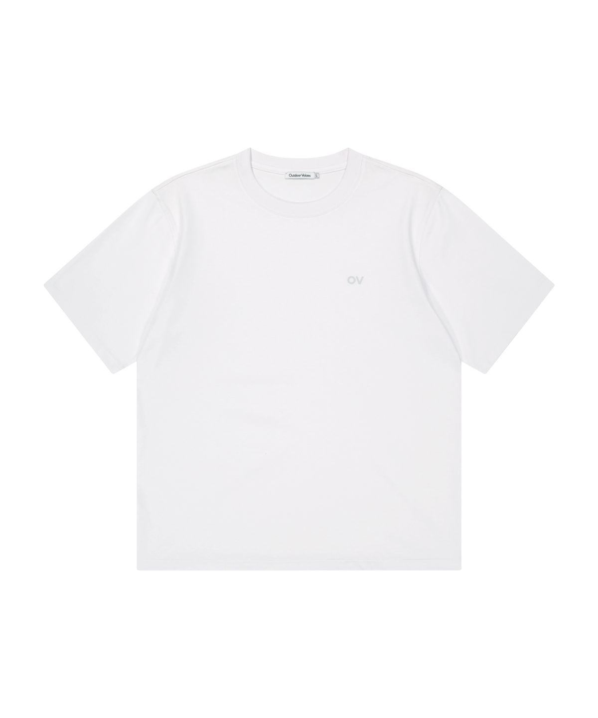아웃도어 보이스(OUTDOOR VOICES) AirCorePro™ OV ALL ROUND LOGO TEE (WHITE)