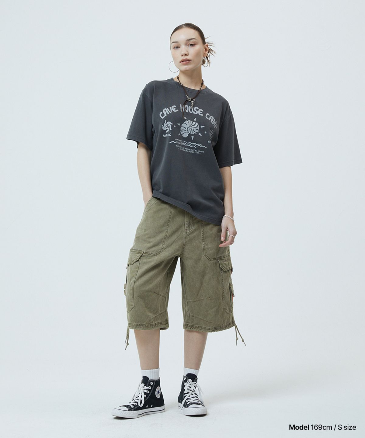마하그리드(MAHAGRID) BERMUDA UTILITY CARGO SHORTS KHAKI(MG2GMMPA64A)