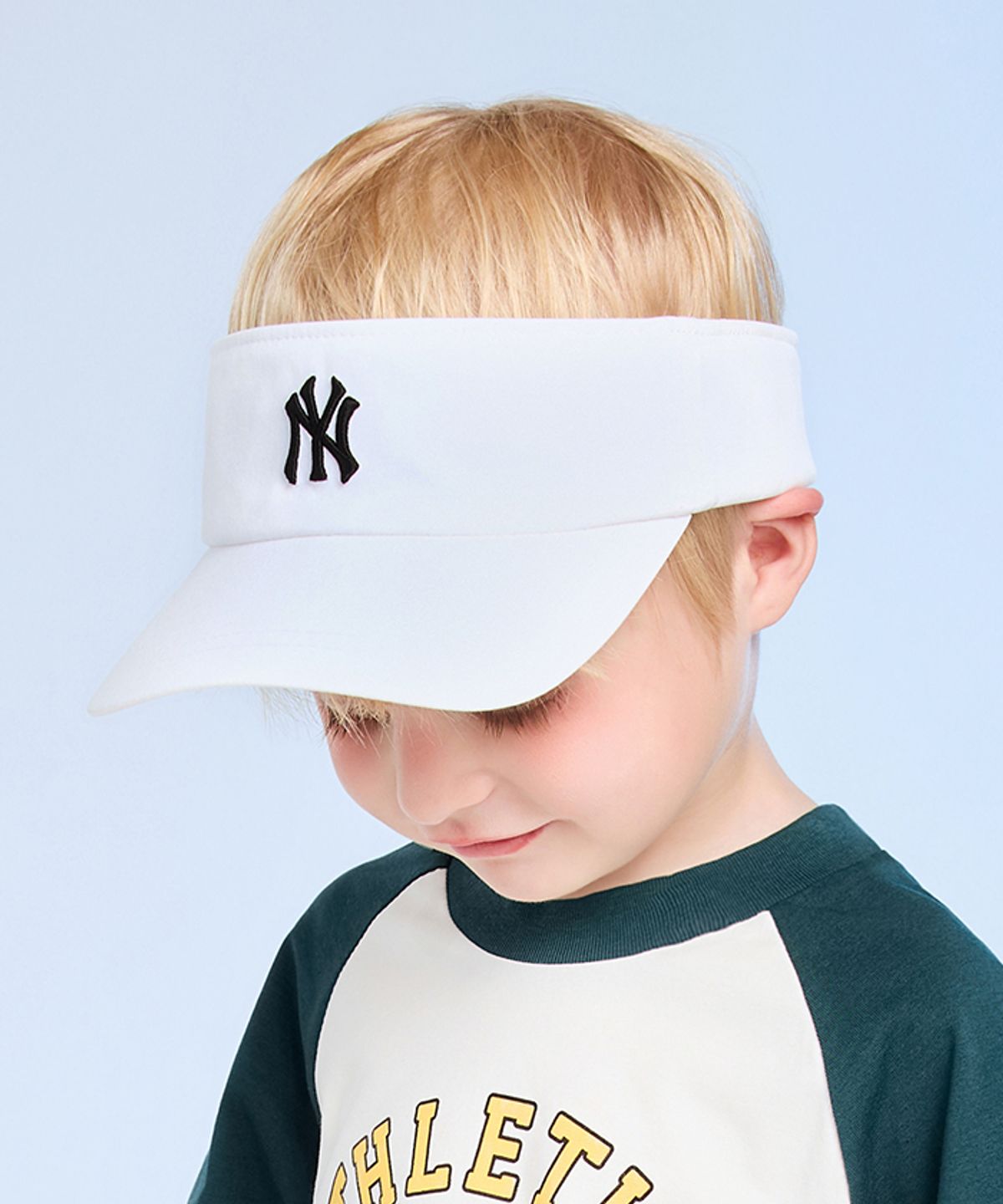 엠엘비 키즈(MLB KIDS) 베이직 쿨필드 썬캡 NY (White)