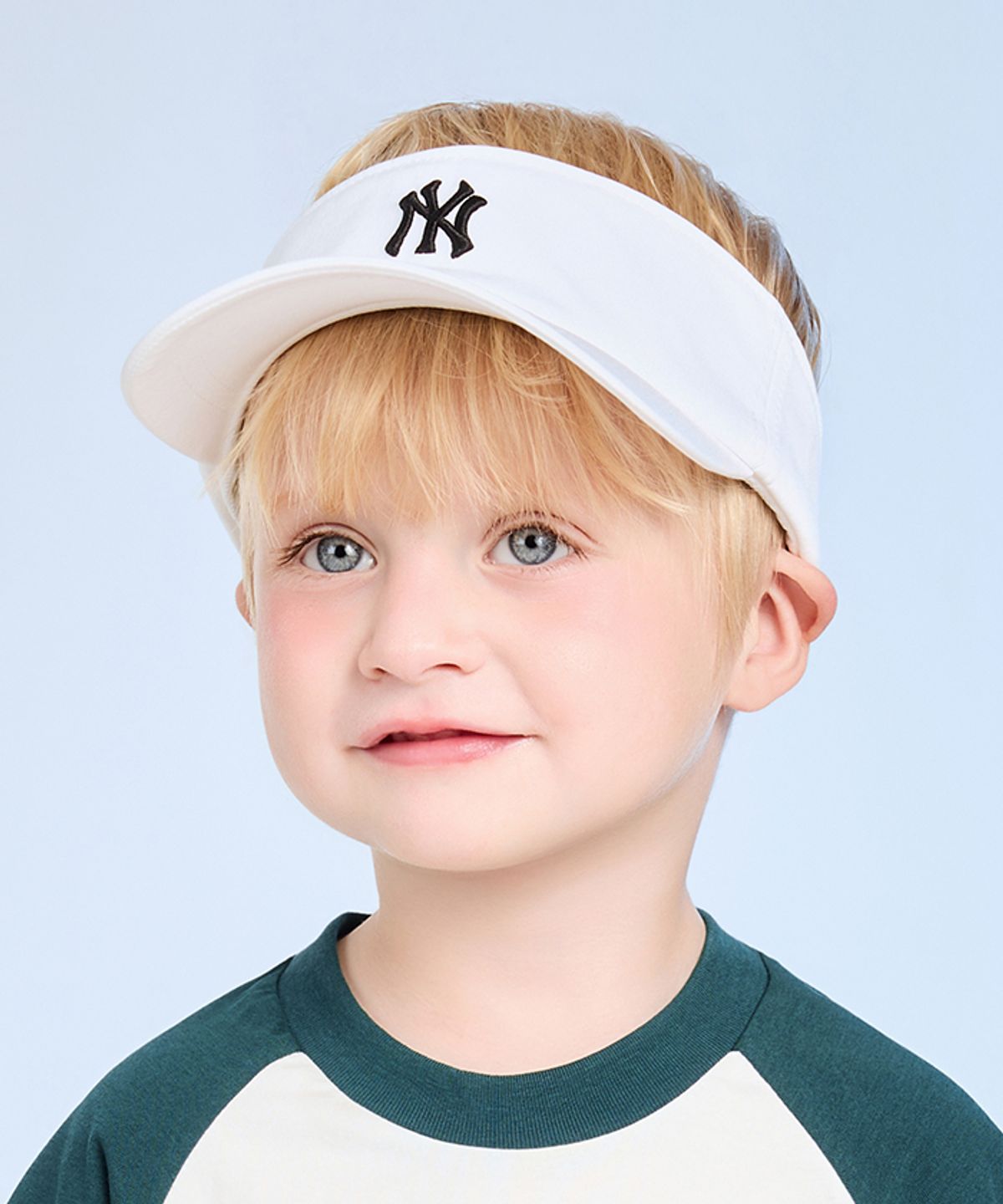 엠엘비 키즈(MLB KIDS) 베이직 쿨필드 썬캡 NY (White)