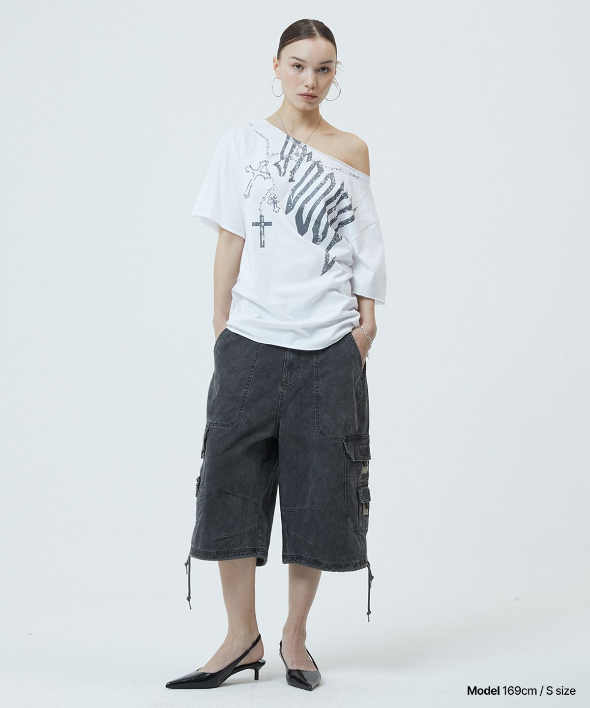 마하그리드(MAHAGRID) BERMUDA UTILITY CARGO SHORTS CHARCOAL(MG2GMMPA64A)