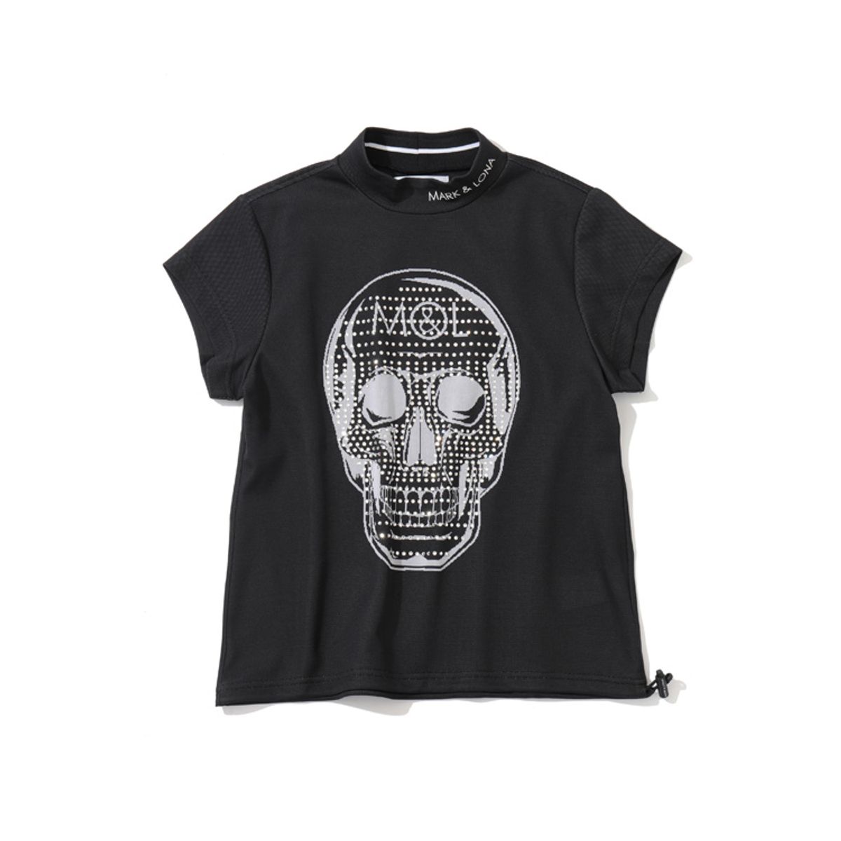 마크앤로나(MARK&LONA) W GN SWAROVSKI REAL SKULL MOCK-NECK SS T -SHIRTS LS2IA92F