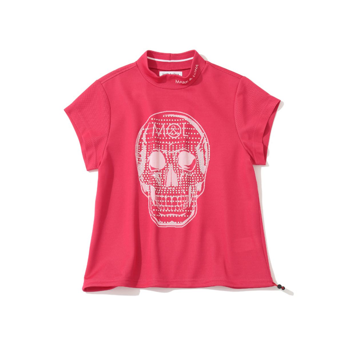 마크앤로나(MARK&LONA) W GN SWAROVSKI REAL SKULL MOCK-NECK SS T -SHIRTS LS2IA92F