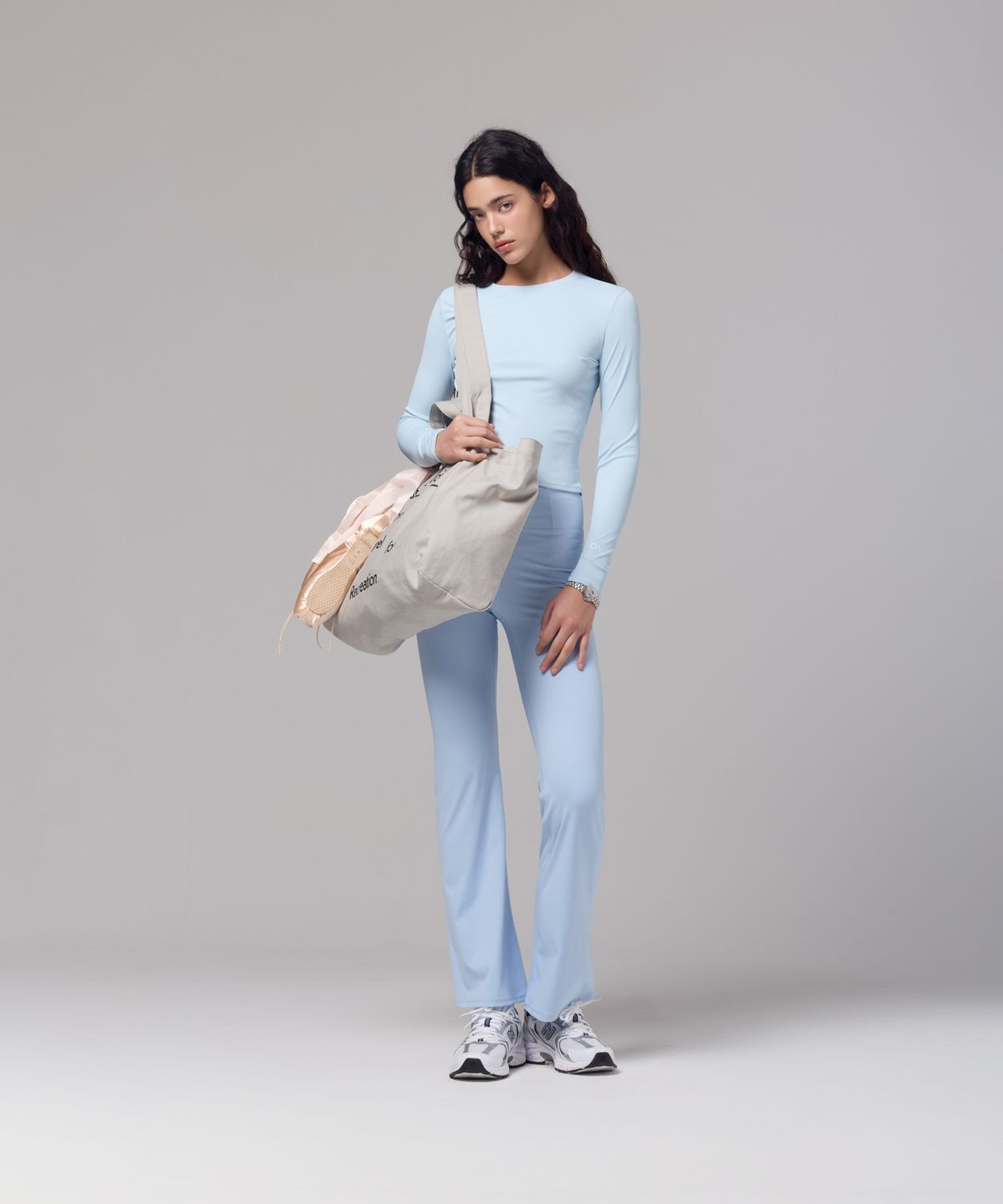 아웃도어 보이스(OUTDOOR VOICES) (W)Technol-OV™ COMFY FLEX LONG SLEEVE TEE (ICE BLUE)