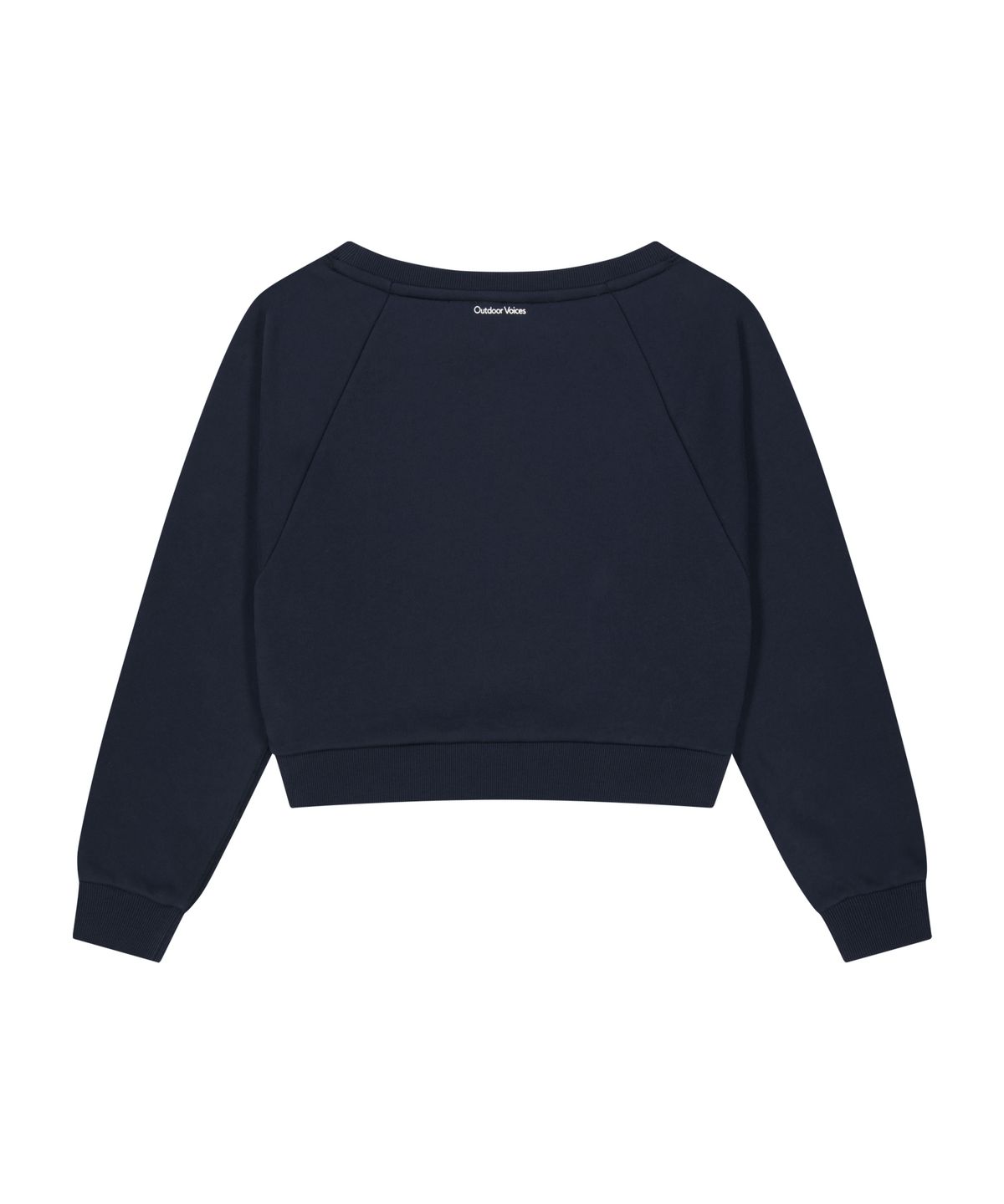 아웃도어 보이스(OUTDOOR VOICES) (W)OV LOGO OFF-SHOULDER SWEATSHIRT (NAVY)