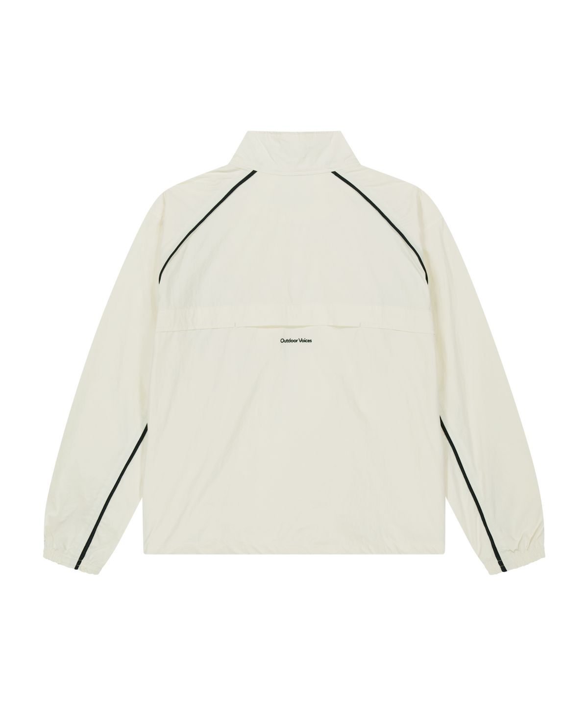 아웃도어 보이스(OUTDOOR VOICES) OV LOGO NYLON TRACK JACKET (OFF WHITE)