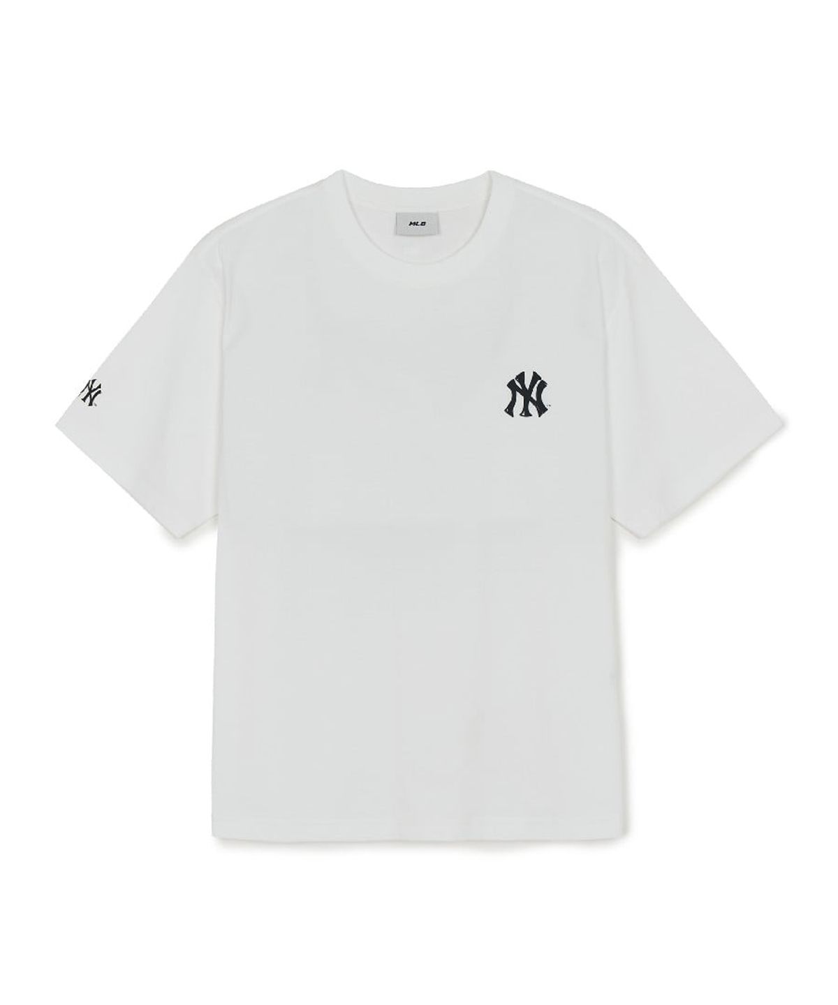 엠엘비(MLB) 베이직 스트릿 등판레터 오버핏 반팔 티셔츠 NY (White)