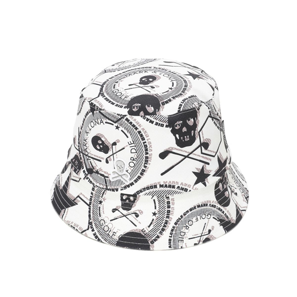 마크앤로나(MARK&LONA) U GN BIG SKULL PATTERN BUCKET HAT LS1YJ08U