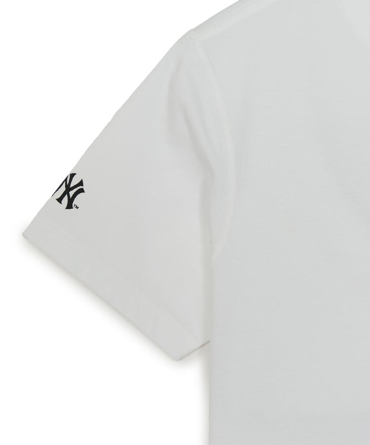 엠엘비(MLB) 베이직 등판 스트릿 로고 오버핏 반팔 티셔츠 NY (White)