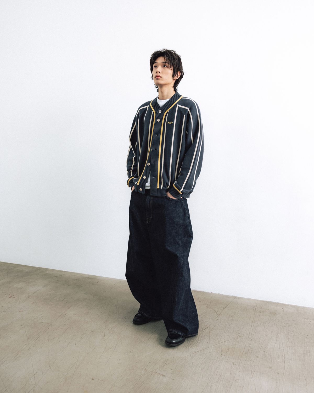 앵글런(ANGLAN) Denim Balloon Pants - Japan Fabric Edition
