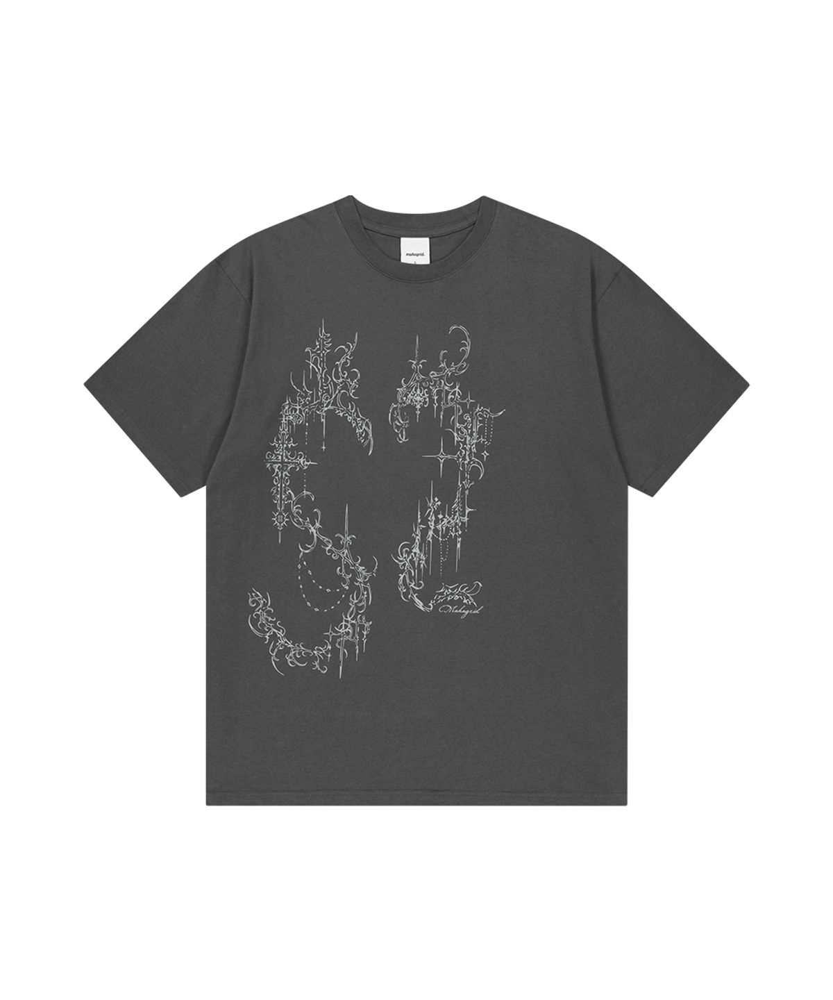 마하그리드(MAHAGRID) HEART TATTOO TEE CHARCOAL(MG2GMMT512A)