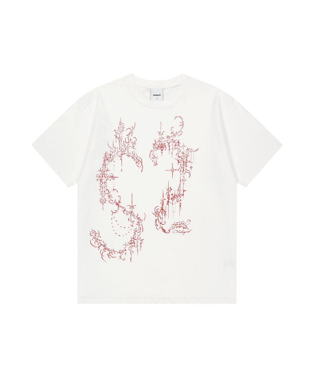 마하그리드(MAHAGRID) HEART TATTOO TEE WHITE(MG2GMMT512A)