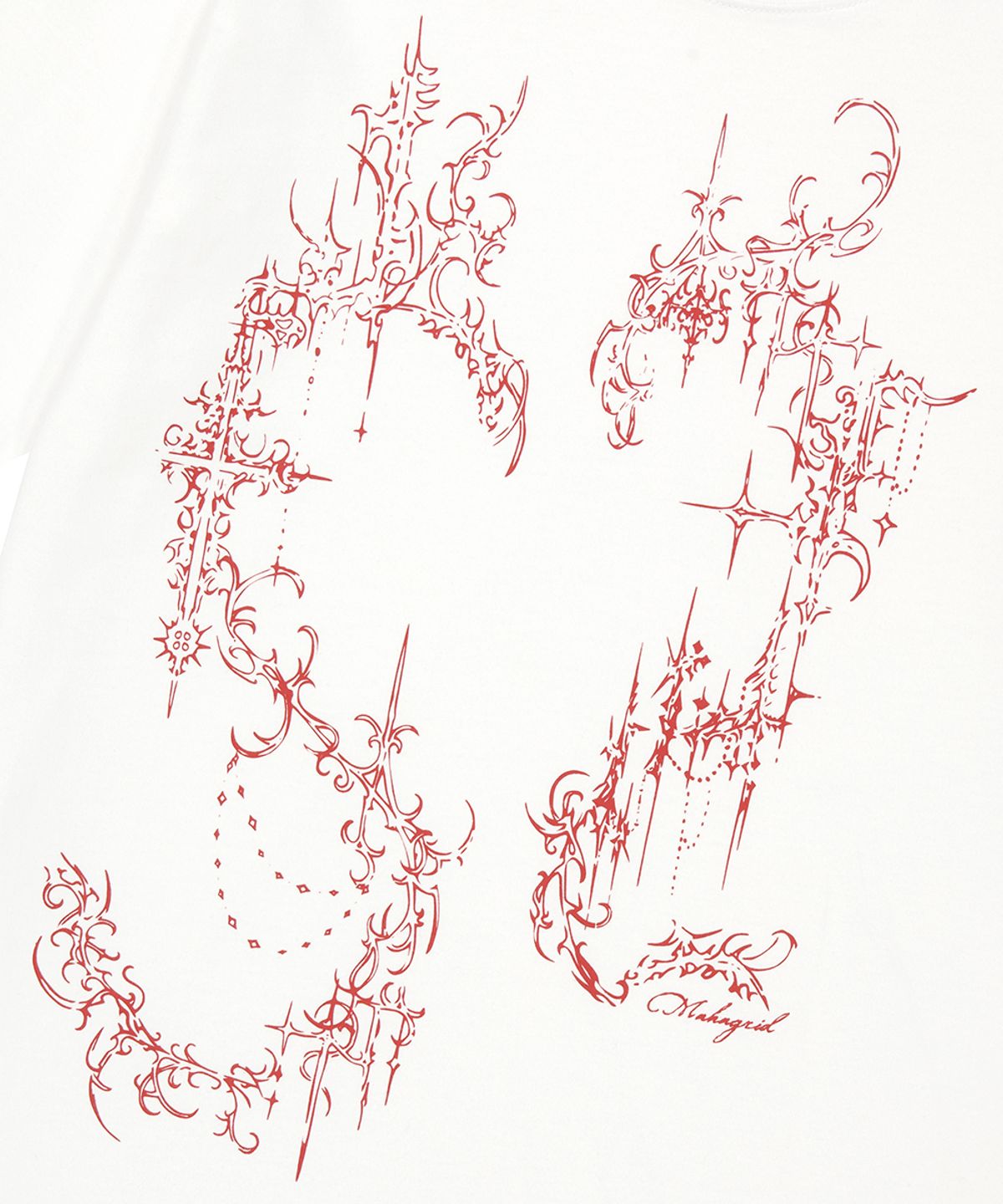 마하그리드(MAHAGRID) HEART TATTOO TEE WHITE(MG2GMMT512A)