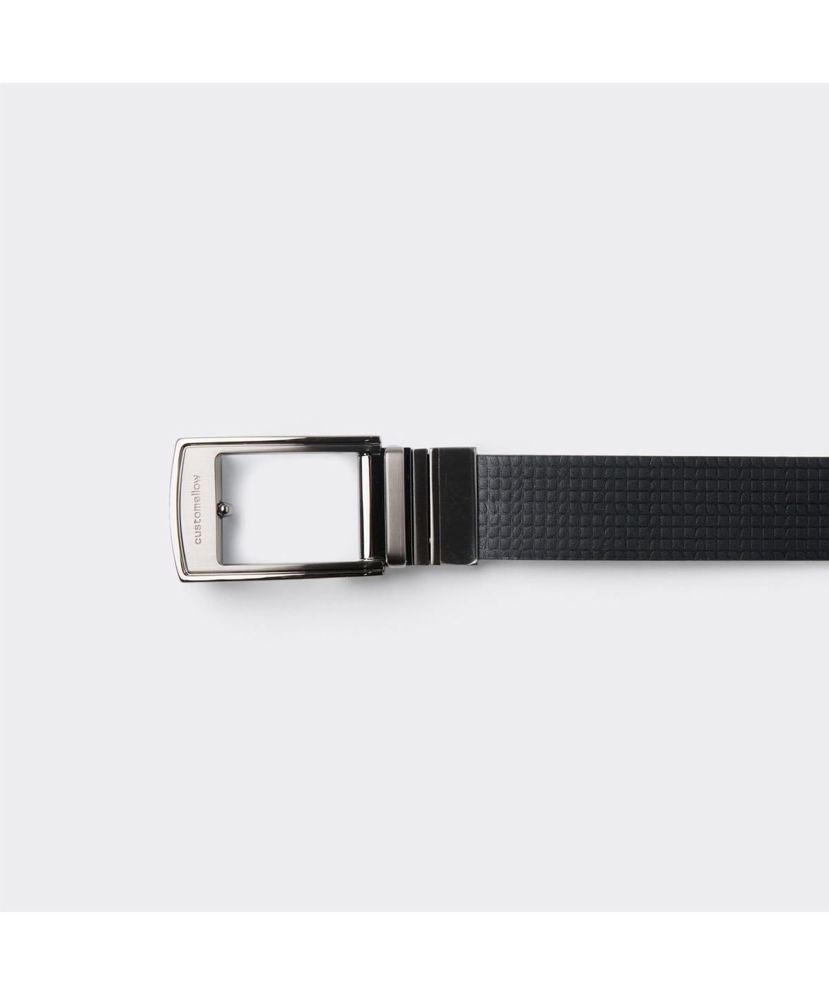커스텀멜로우(CUSTOMELLOW) Black Leather Reversible Belt CAABX26101BKX