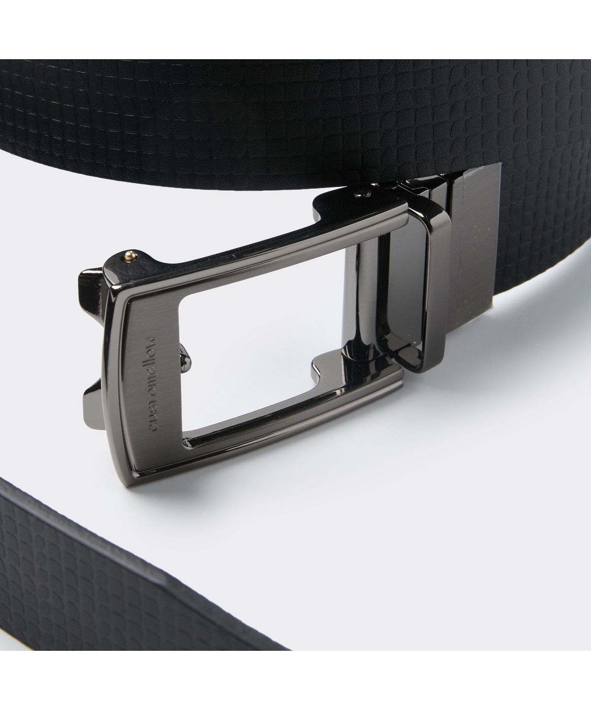 커스텀멜로우(CUSTOMELLOW) Black Leather Reversible Belt CAABX26101BKX
